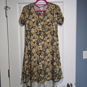 LuLaRoe High Low Dress with Floral Pattern